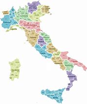 Image result for Map of Provinces in Italy by Name