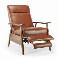 Image result for Wood Arm Push Back Recliner