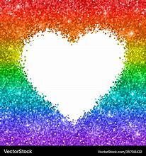 Image result for Rainbow Glitter Hearts