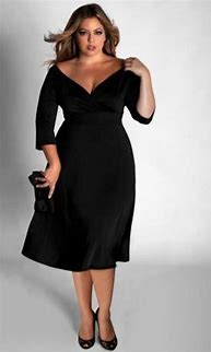 Image result for Flattering Party Dresses for Plus Size