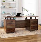 Image result for Light Wood Home Office Desk
