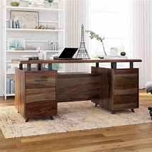 Image result for White Executive Desk with Drawers