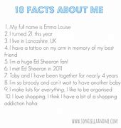 Image result for 10 Fun Facts About Me