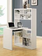 Image result for Corner Desk Unit with Shelves