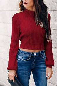 Image result for Pink Crop Top Sweater