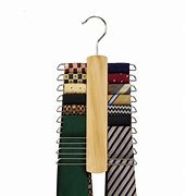 Image result for wood necktie hangers