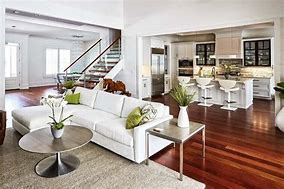 Image result for Open-Concept Modern Living Room and Kitchen