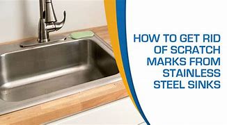 Image result for Stainless Steel Sink Scratches Remove