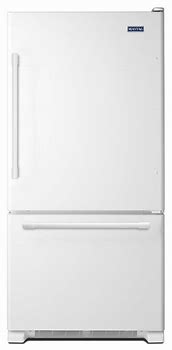 Image result for White Maytag Refrigerator with Freezer On the Bottom
