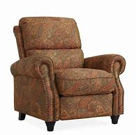 Image result for Copper Grove Cale Linen Wingback Push Back Recliner Chair