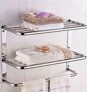 Image result for Bathroom Towel Holders Wall Mounted Brass
