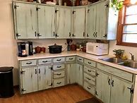 Image result for DIY Painting Old Kitchen Cabinets