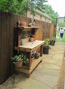 Image result for Outdoor Potting Table