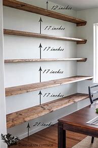 Image result for DIY Floating Wood Shelves