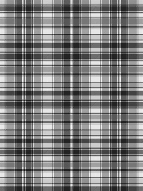 Grayscale black and white check fabric texture seamless pattern  