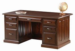 Image result for Large Solid Wood Executive Desk