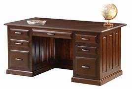 Image result for Dark Wood Large Desk