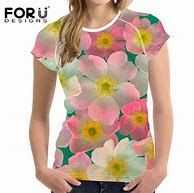 Image result for T-Shirt with Floral Pattern