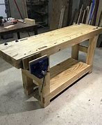 Image result for Laminated Woodworkers Workbench