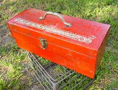 Image result for Antique Tool Boxes Metal