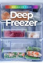 Image result for How to Organize Deep Freezer