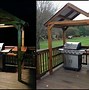 Image result for Wood BBQ Grill Gazebo