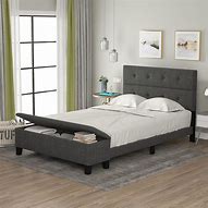 Image result for Upholstered Bed with Footboard