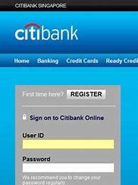 Image result for Citibank Singapore Login