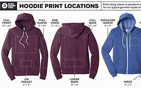 Image result for Hoodie Logo Sizes