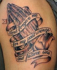 Image result for Rip Praying Hands Tattoo