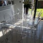 Image result for Wooden Acrylic Dining Table
