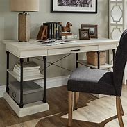 Image result for White Writing Desk with One Middle Drawer