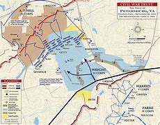 Image result for Civil War Petersburg Battle Location Map