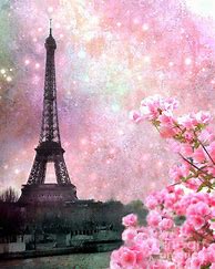 Image result for Eiffel Tower Paris in Spring Postcard