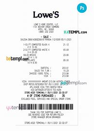 Image result for Lowe's Paid Receipt