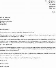 Image result for Nurse Resignation Letter Examples