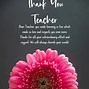 Image result for Thank You Message From Teacher