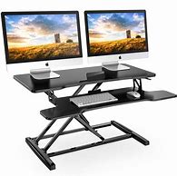 Image result for Sit-Stand Desk with Monitor Mount
