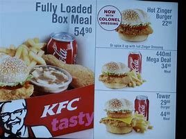 Image result for KFC Box Meal Menu