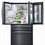 Image result for Black Refrigerator with Stainless Steel Handles