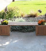 Image result for Cedar Planter Bench