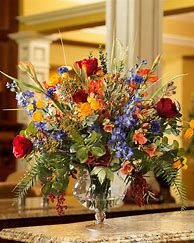 Image result for silk flower centerpieces for dining table