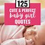 Image result for Baby Girl Quotes and Sayings