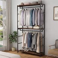 Image result for double closet rods hanger