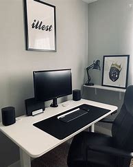Image result for White Desk Setup