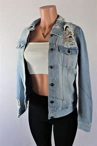 Image result for How to Make a Jean Jacket Distressed