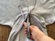 Image result for How to Make a V-Neck in a Hoodie