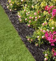 Image result for Plow & Hearth - Permanent Mulch Recycled Rubber Outdoor Pathway For Gardens, 22" W X 6' L