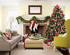 Image result for Living Room Christmas Decor