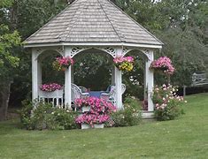 Image result for Gazebo in Front Yard of House